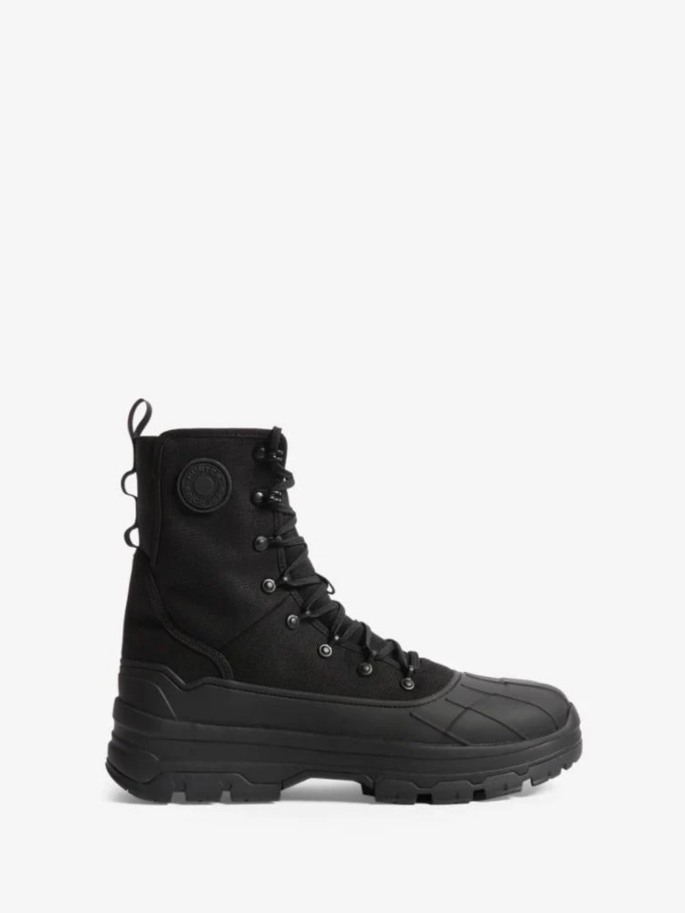 Hunter Explorer Desert Black Lace-Up Waterproof Combat Boot